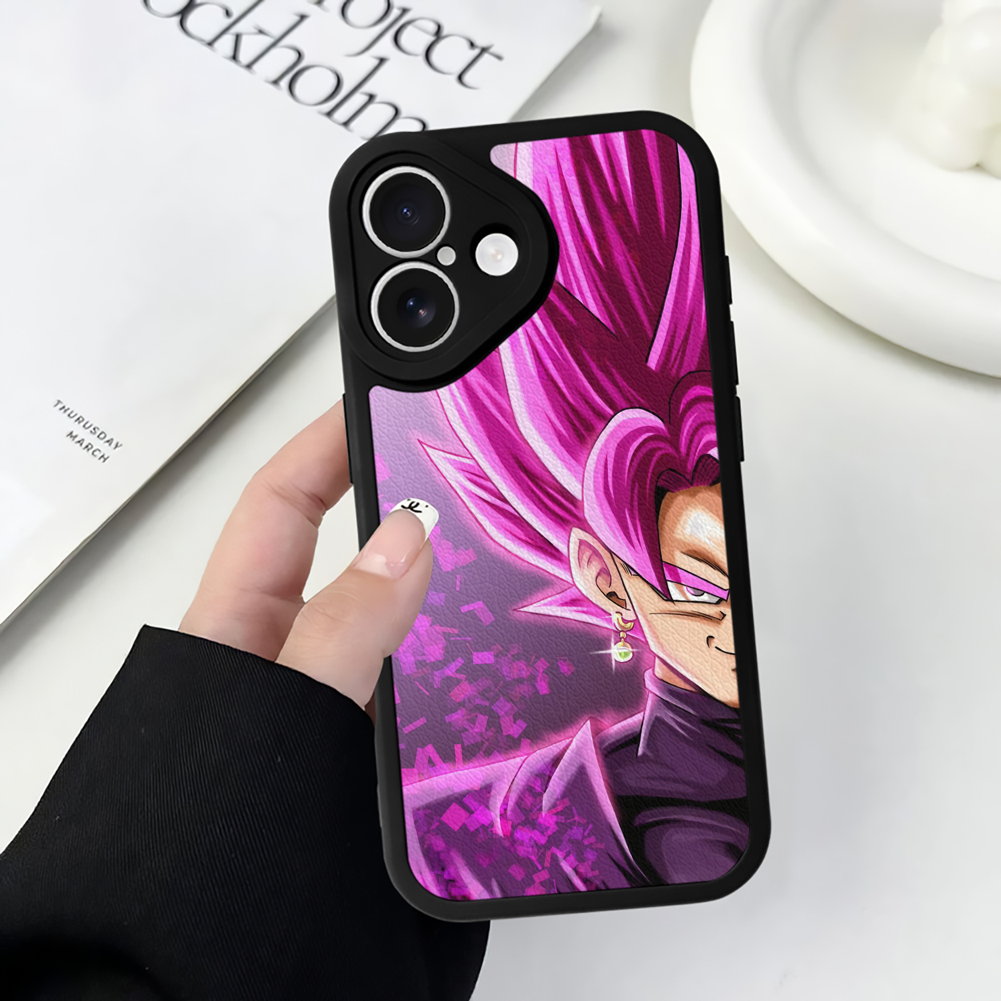 （画像用） ドラゴンボール DRAGON BALL 【iPhone 16シリーズ対応】シリコンスマホケース（レザー調） 材質：シリコン
